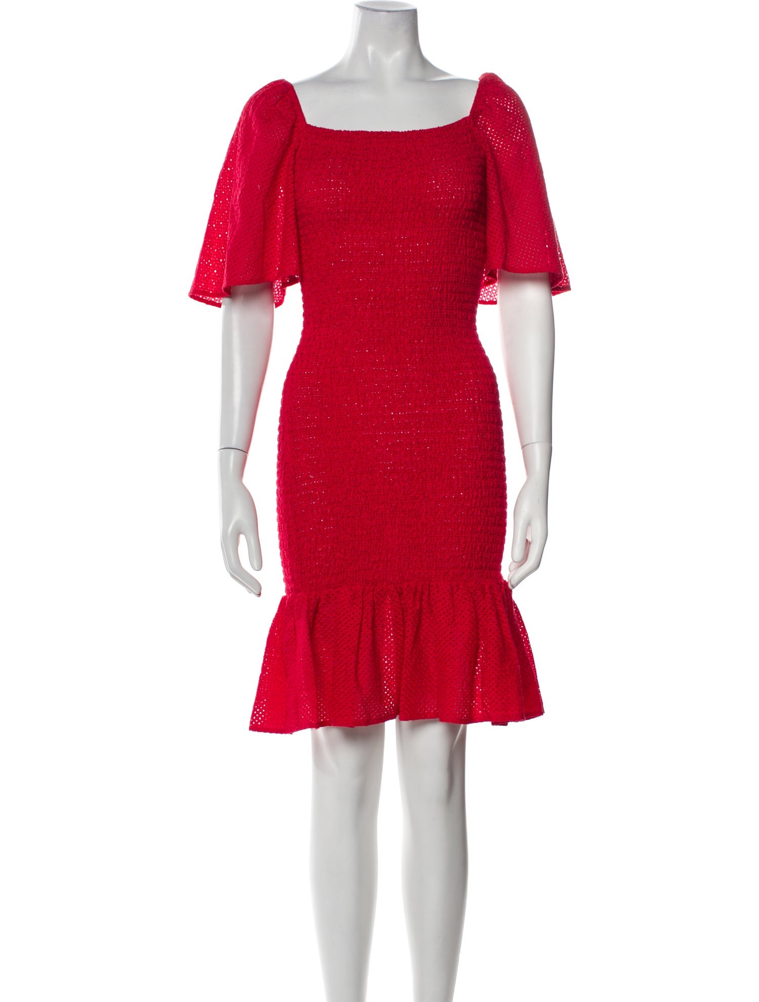 Marysia Resort Square Neckline Knee-Length Dress