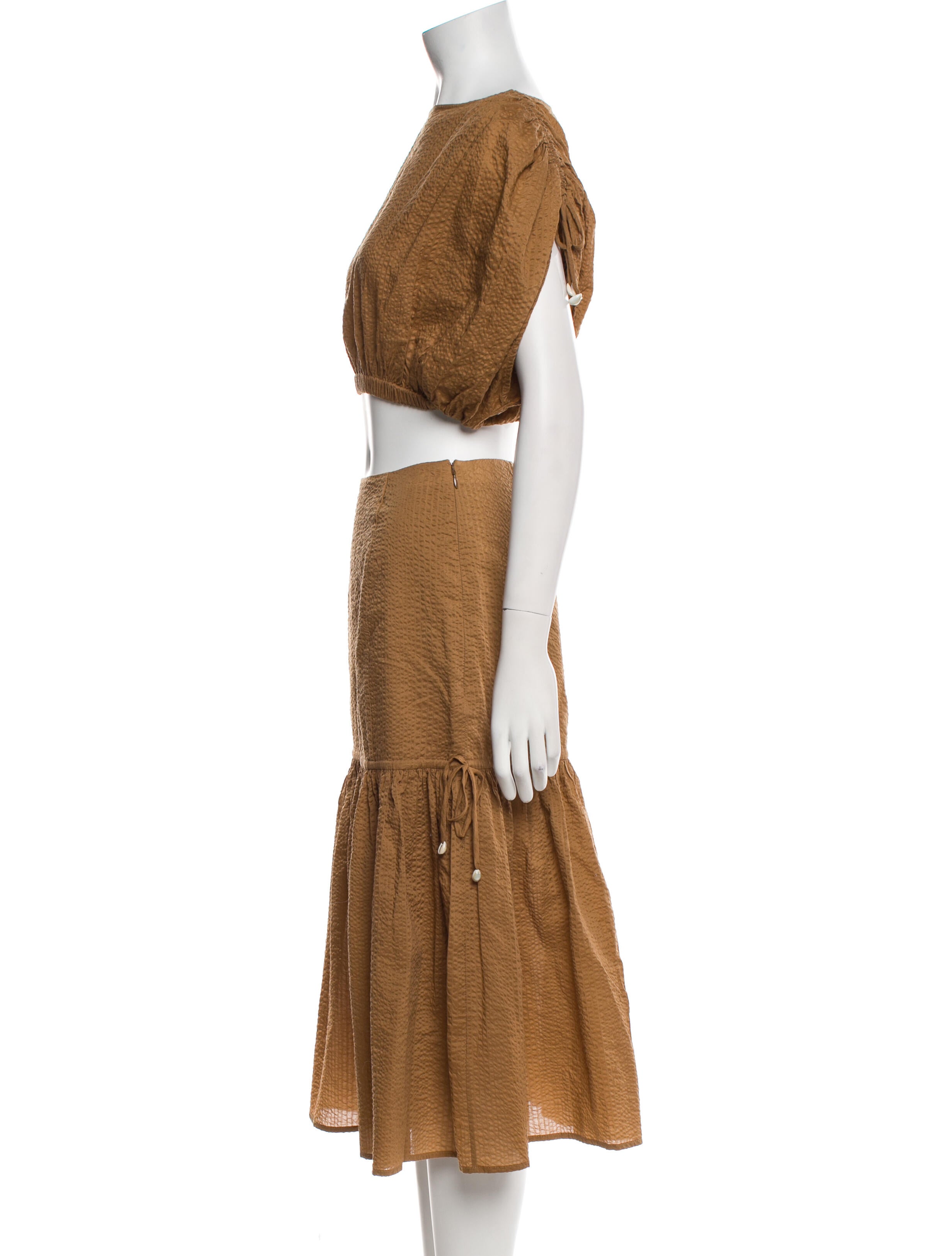 Marysia Resort Pleated Accents Skirt Set