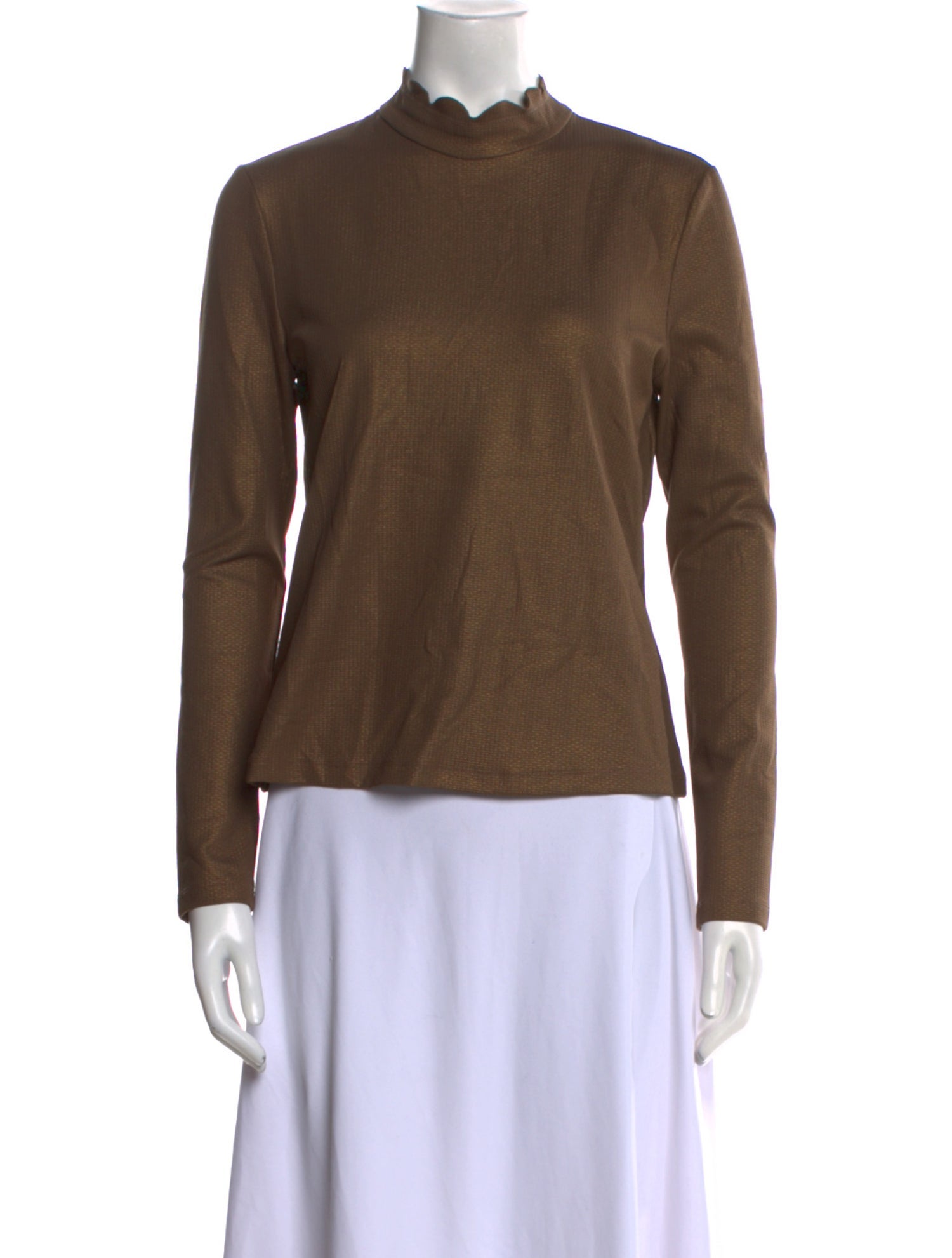 Marysia Resort Mock Neck Long Sleeve Top