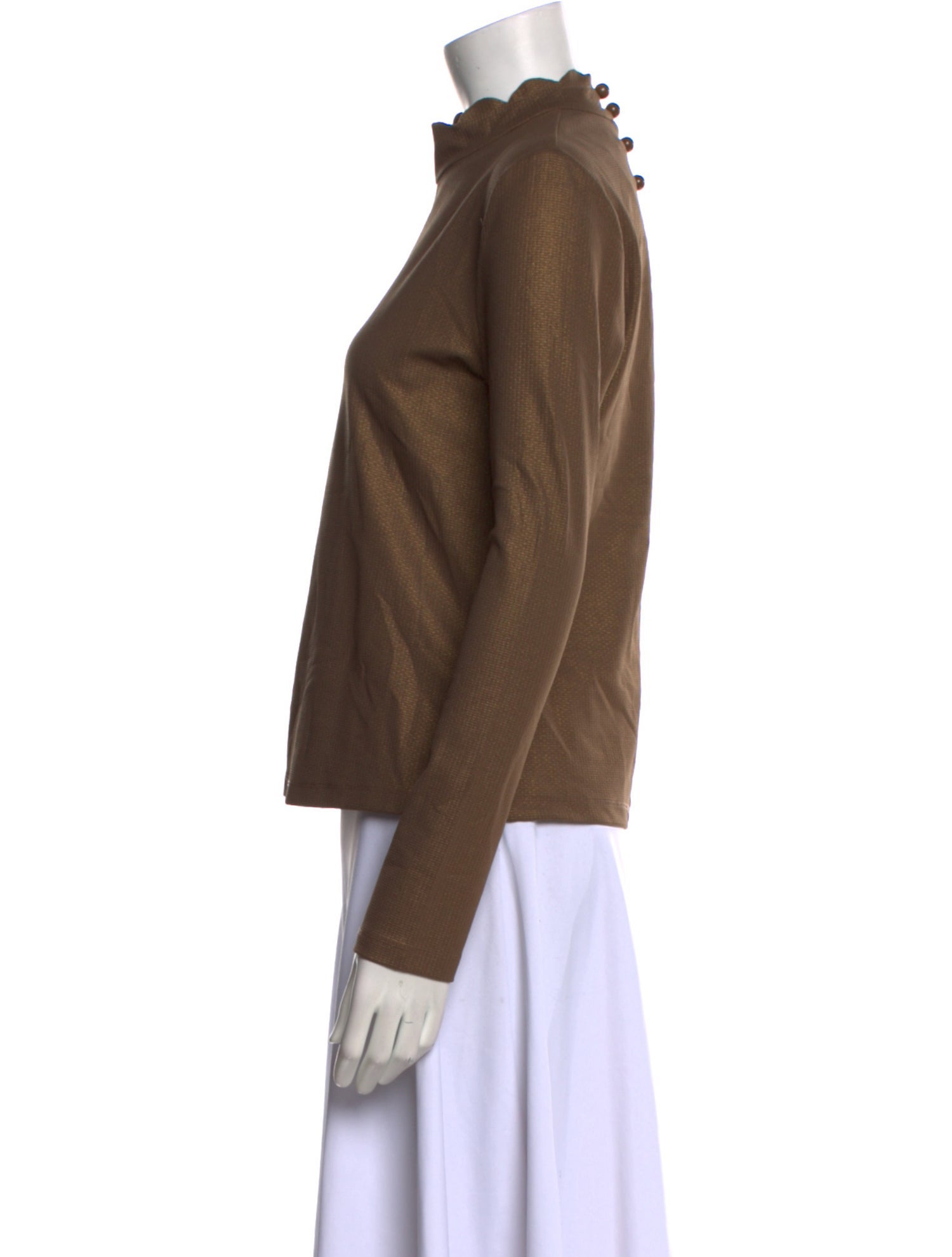 Marysia Resort Mock Neck Long Sleeve Top