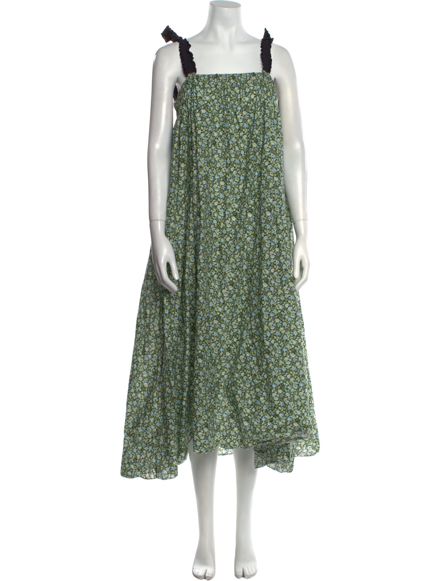 Marysia Resort Floral Print Midi Length Dress