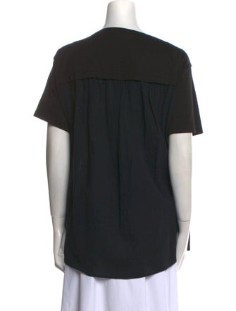 Moyuru Bateau Neckline Short Sleeve T-Shirt