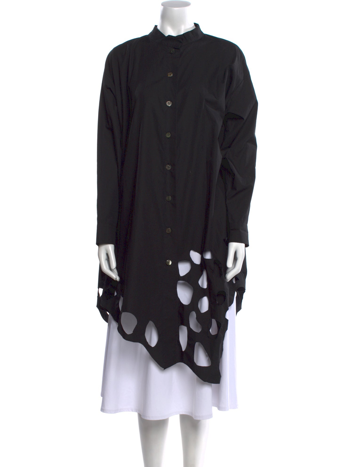 Moyuru Polka Dot Print Knee-Length Dress