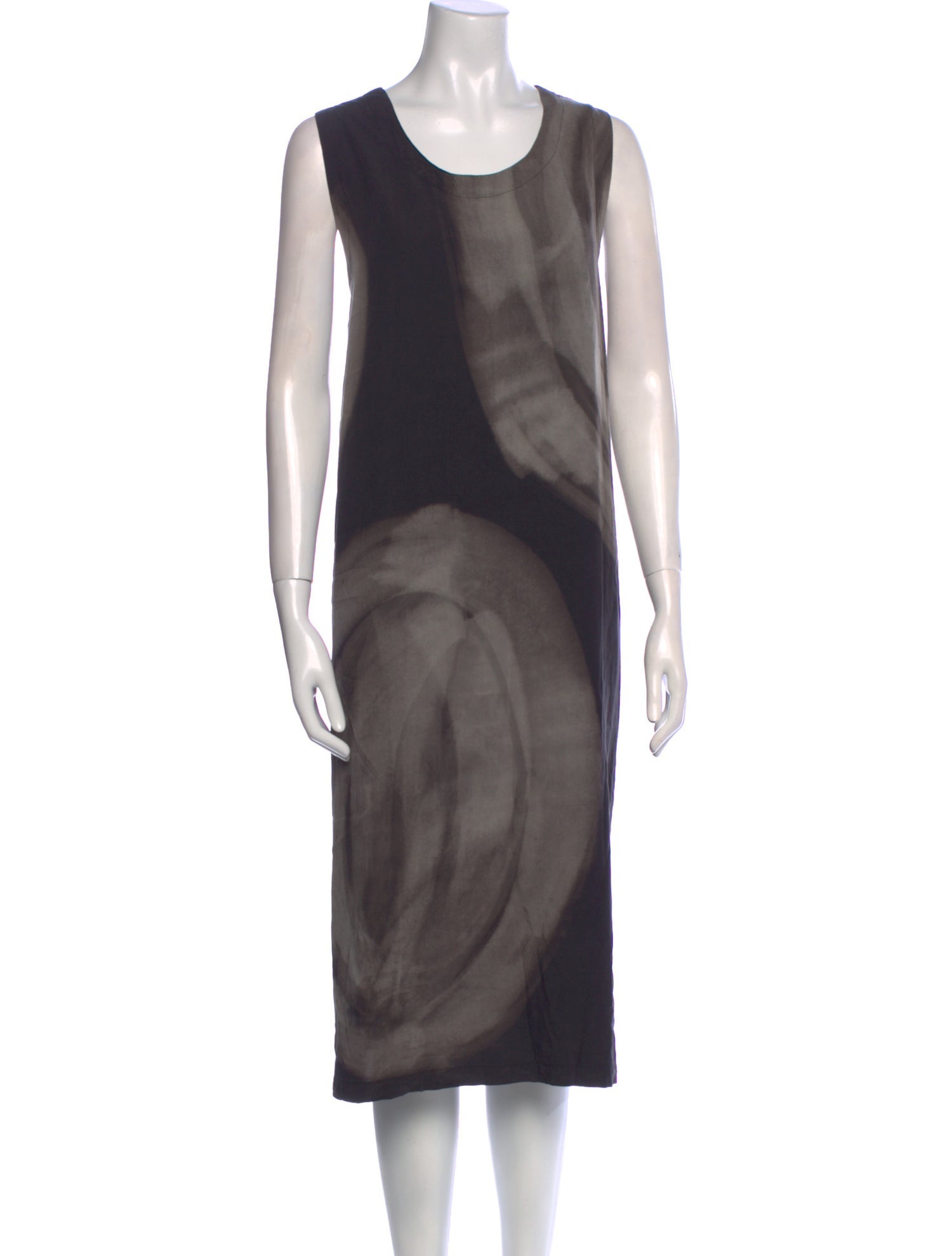 Moyuru Tie-Dye Print Midi Length Dress
