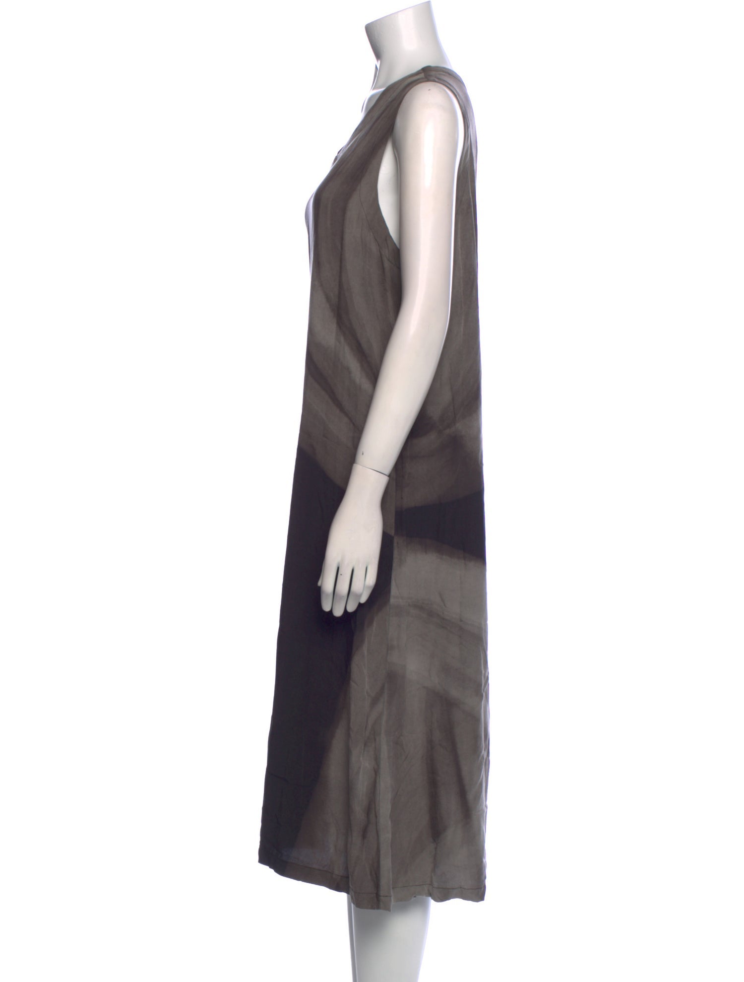 Moyuru Tie-Dye Print Midi Length Dress