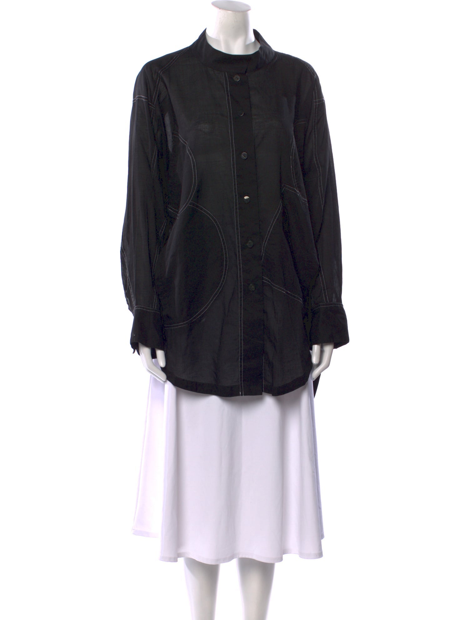 Moyuru Mock Neck Long Sleeve Tunic