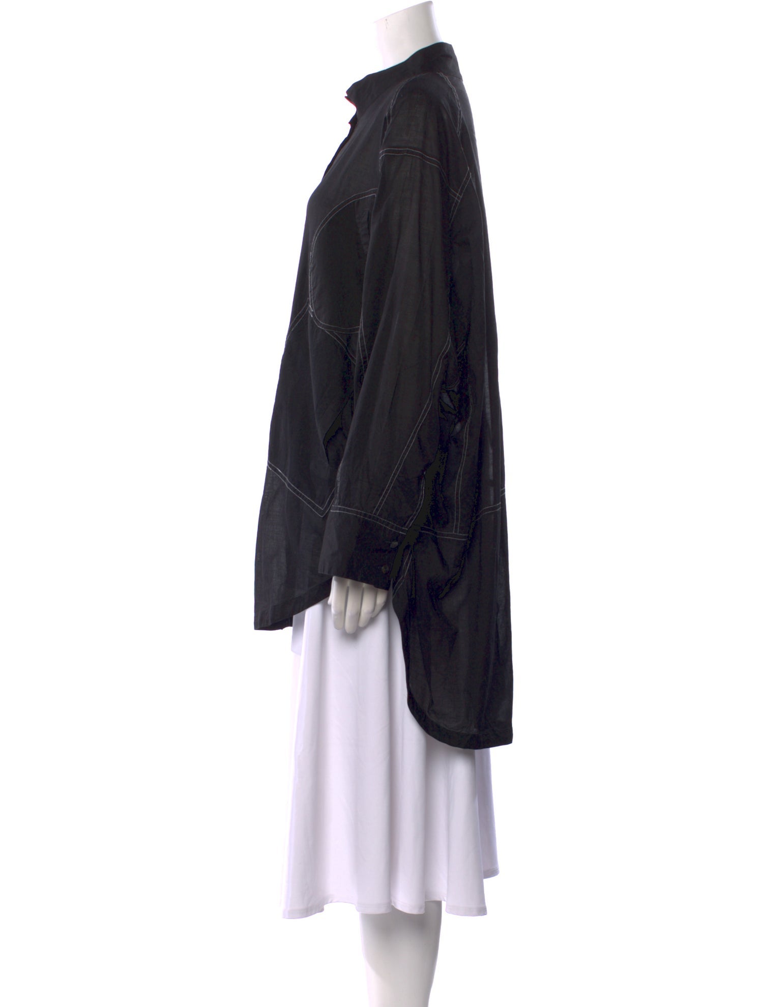 Moyuru Mock Neck Long Sleeve Tunic