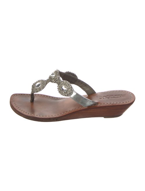 Mystique Crystal Embellishments T-Strap Sandals