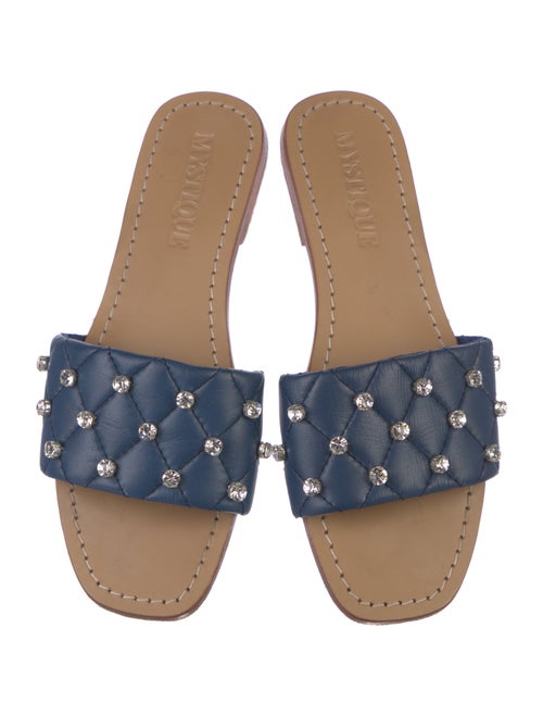 Mystique Leather Slides