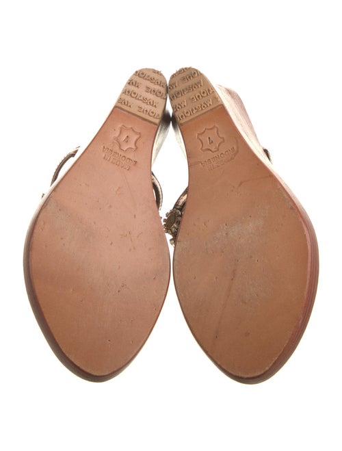 Mystique Leather Crystal Embellishments Slides