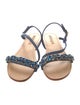 Mystique Leather Crystal Embellishments Sandals