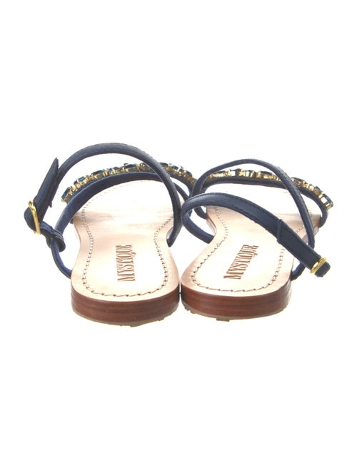 Mystique Leather Crystal Embellishments Sandals