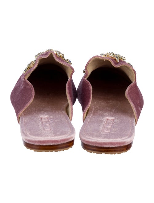 Mystique Velvet Floral Print Mules