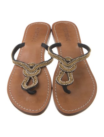 Mystique Leather T-Strap Sandals