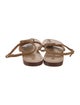 Mystique Suede Crystal Embellishments T-Strap Sandals
