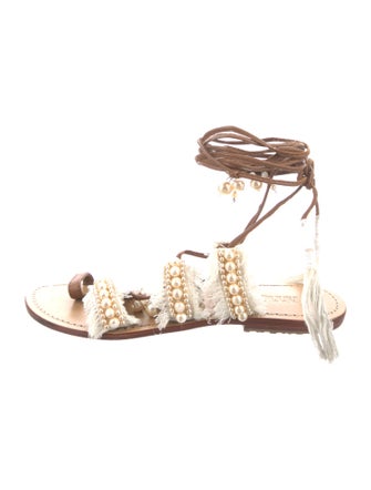 Mystique Beaded Accents Gladiator Sandals
