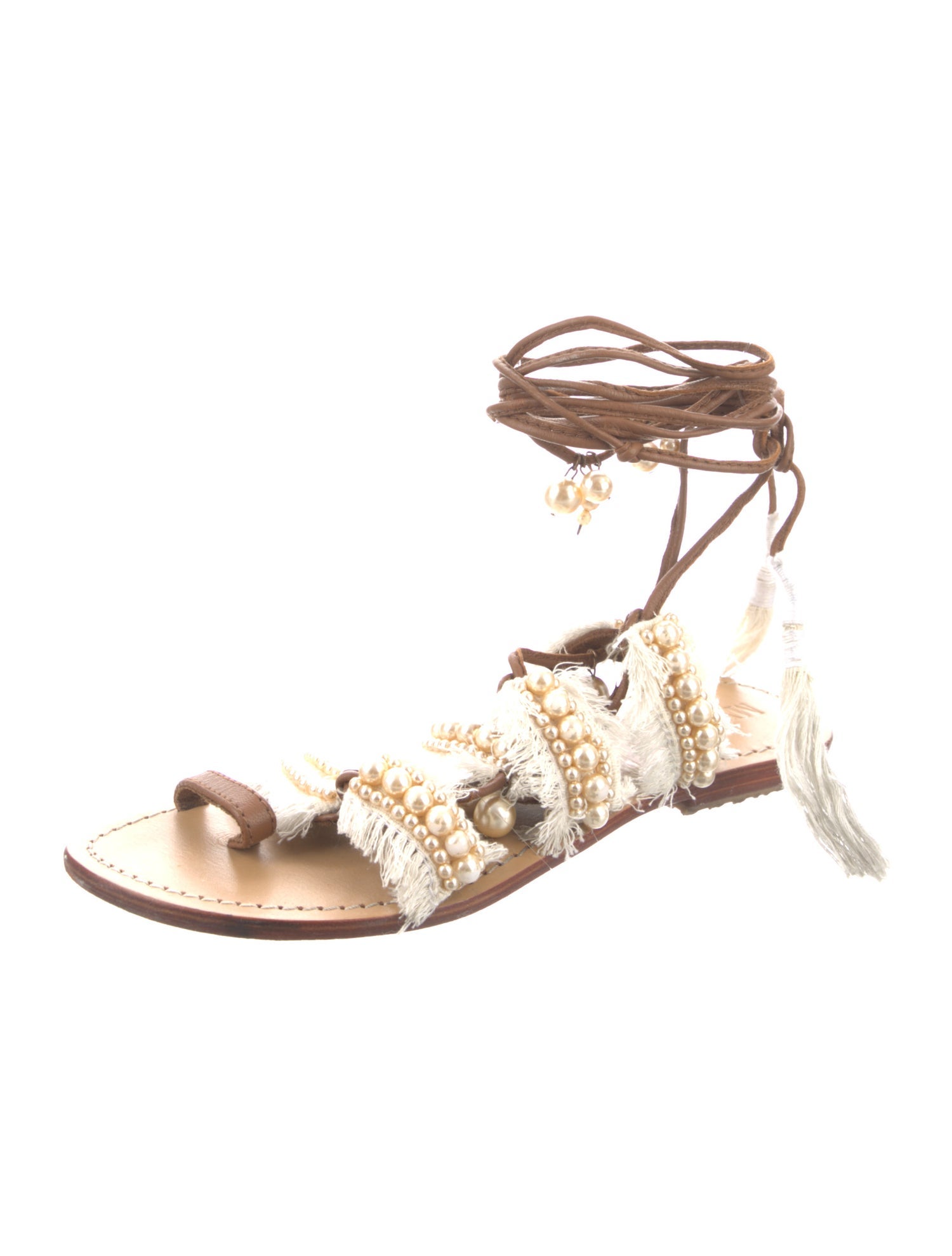 Mystique Beaded Accents Gladiator Sandals