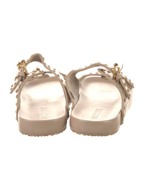 Mystique Leather Crystal Embellishments Slides