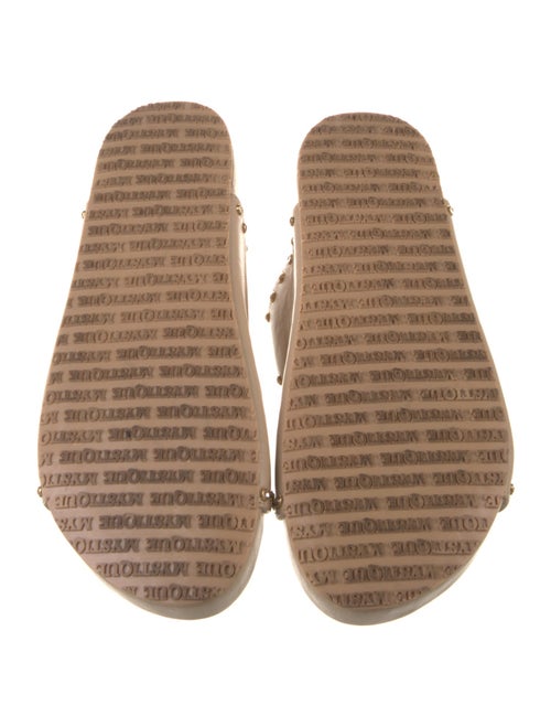 Mystique Leather Crystal Embellishments Slides