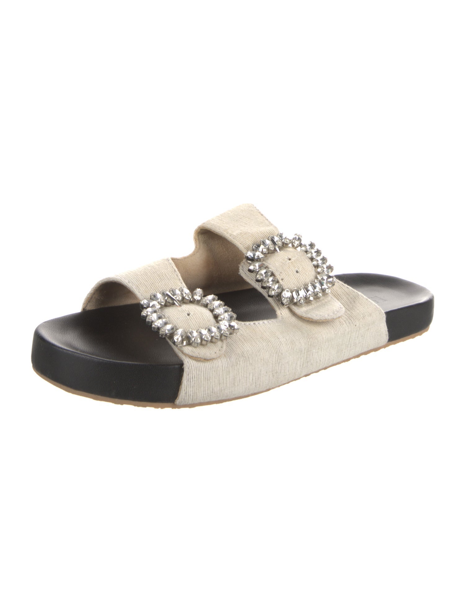 Mystique Canvas Crystal Embellishments Mules
