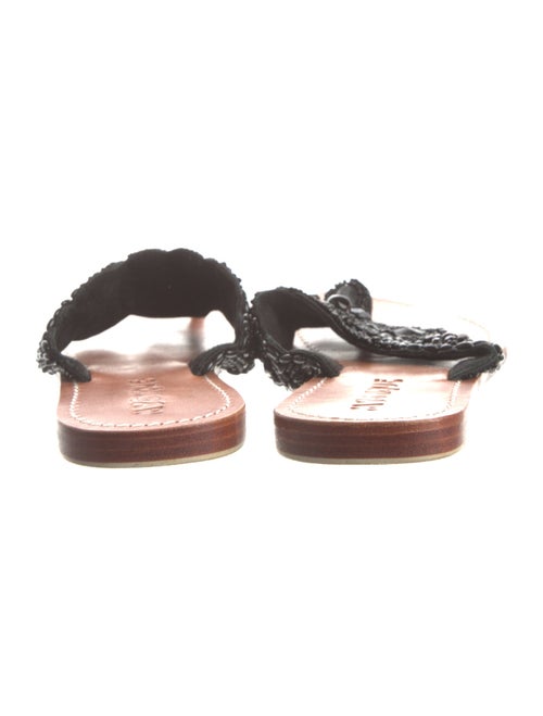 Mystique Leather Crystal Embellishments Slides