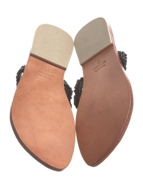 Mystique Leather Crystal Embellishments Slides