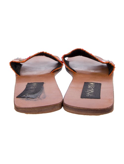 Mystique Leather Sequin Embellishments Slides