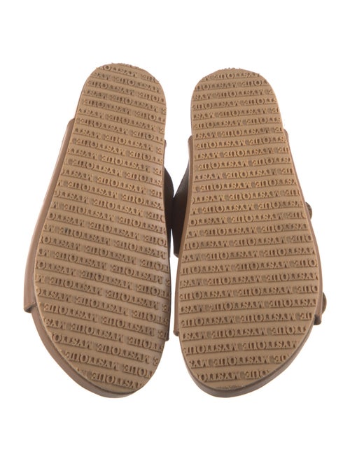 Mystique Leather Crystal Embellishments Slides