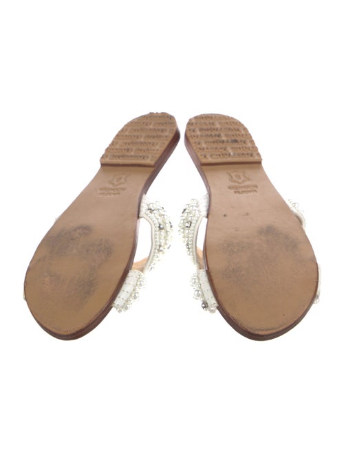 Mystique Leather Beaded Accents Slides