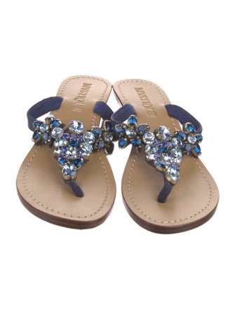 Mystique Leather Slides