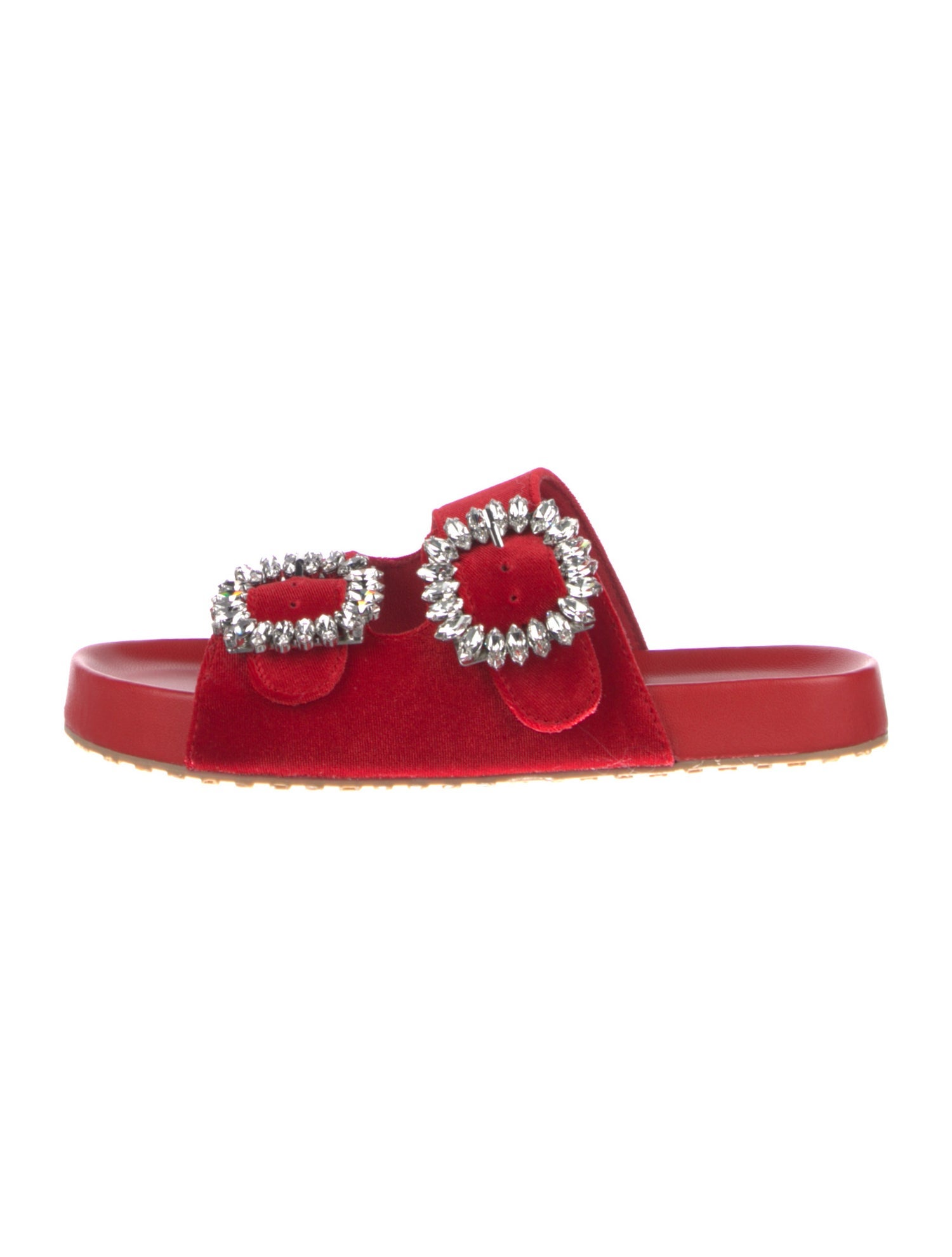 Mystique Velvet Crystal Embellishments Slides
