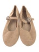 Mystique Suede Crystal Embellishments Mary Jane Flats