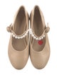 Mystique Leather Beaded Accents Mary Jane Flats