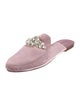 Mystique Velvet Crystal Embellishments Mules