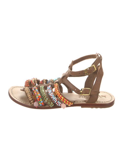 Mystique Leather Printed Gladiator Sandals