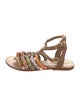 Mystique Leather Printed Gladiator Sandals