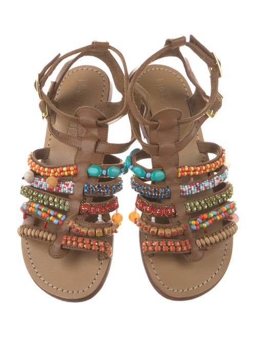 Mystique Leather Printed Gladiator Sandals