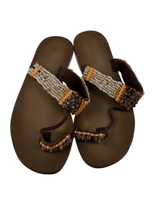 Mystique Leather Slides