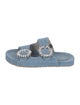 Mystique Denim Crystal Embellishments Slides