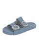 Mystique Denim Crystal Embellishments Slides