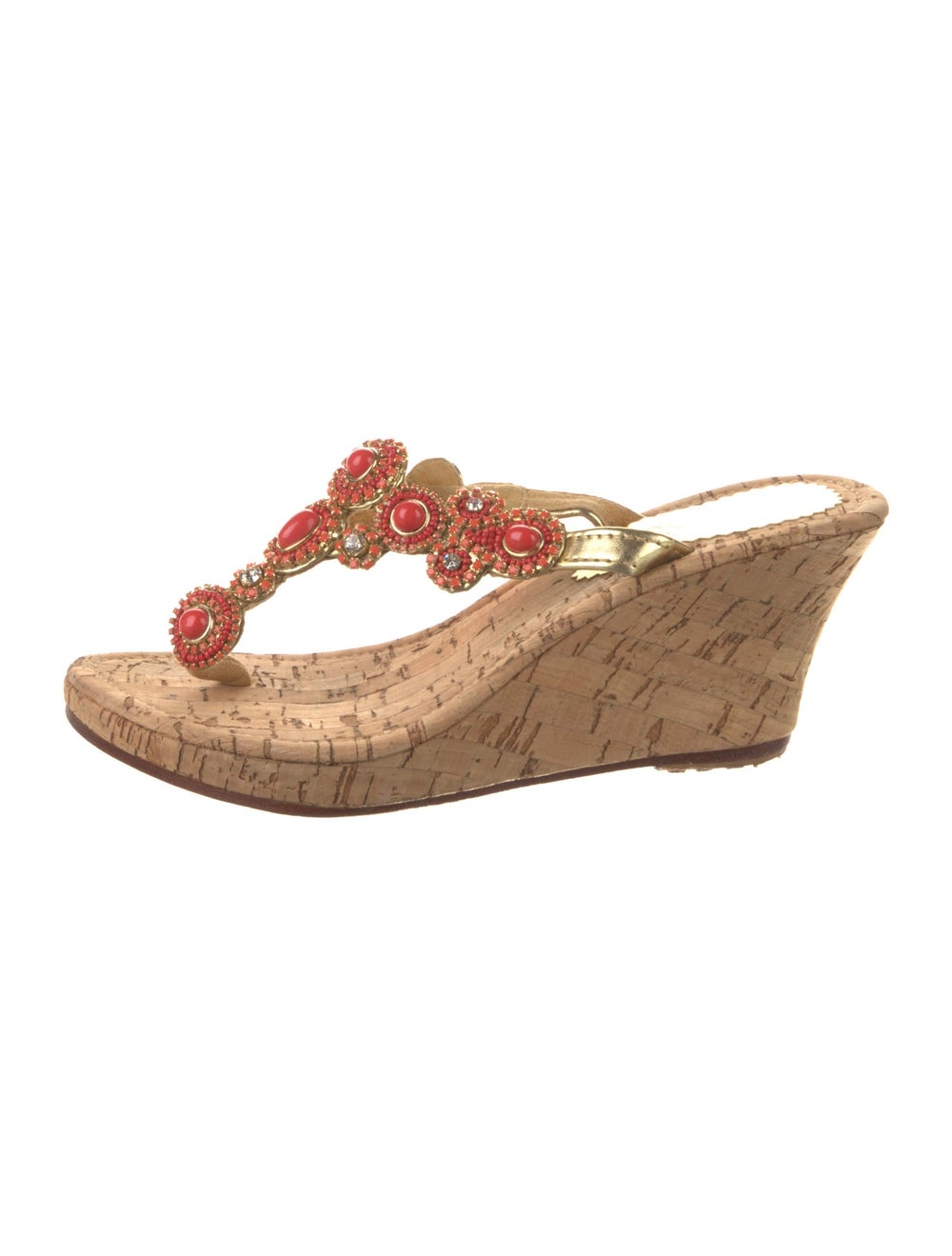 Mystique Slides Gold & Metallic Platform - image 1