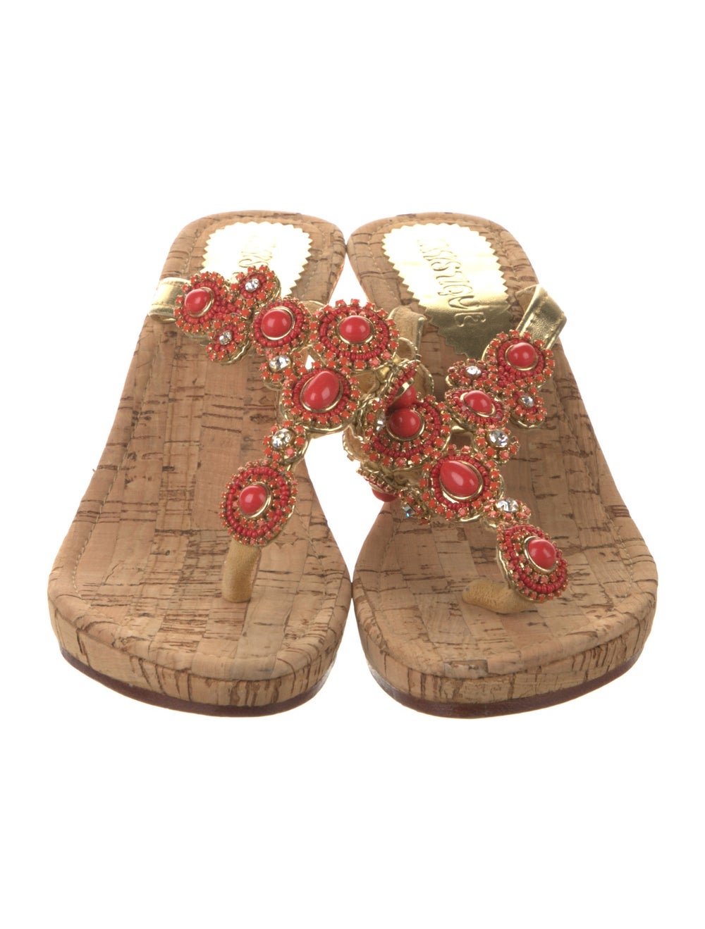 Mystique Slides Gold & Metallic Platform - image 3