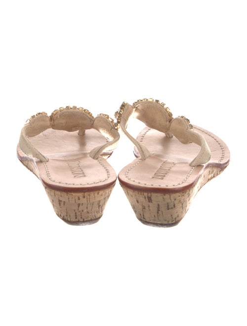 Mystique Leather Crystal Embellishments Slides