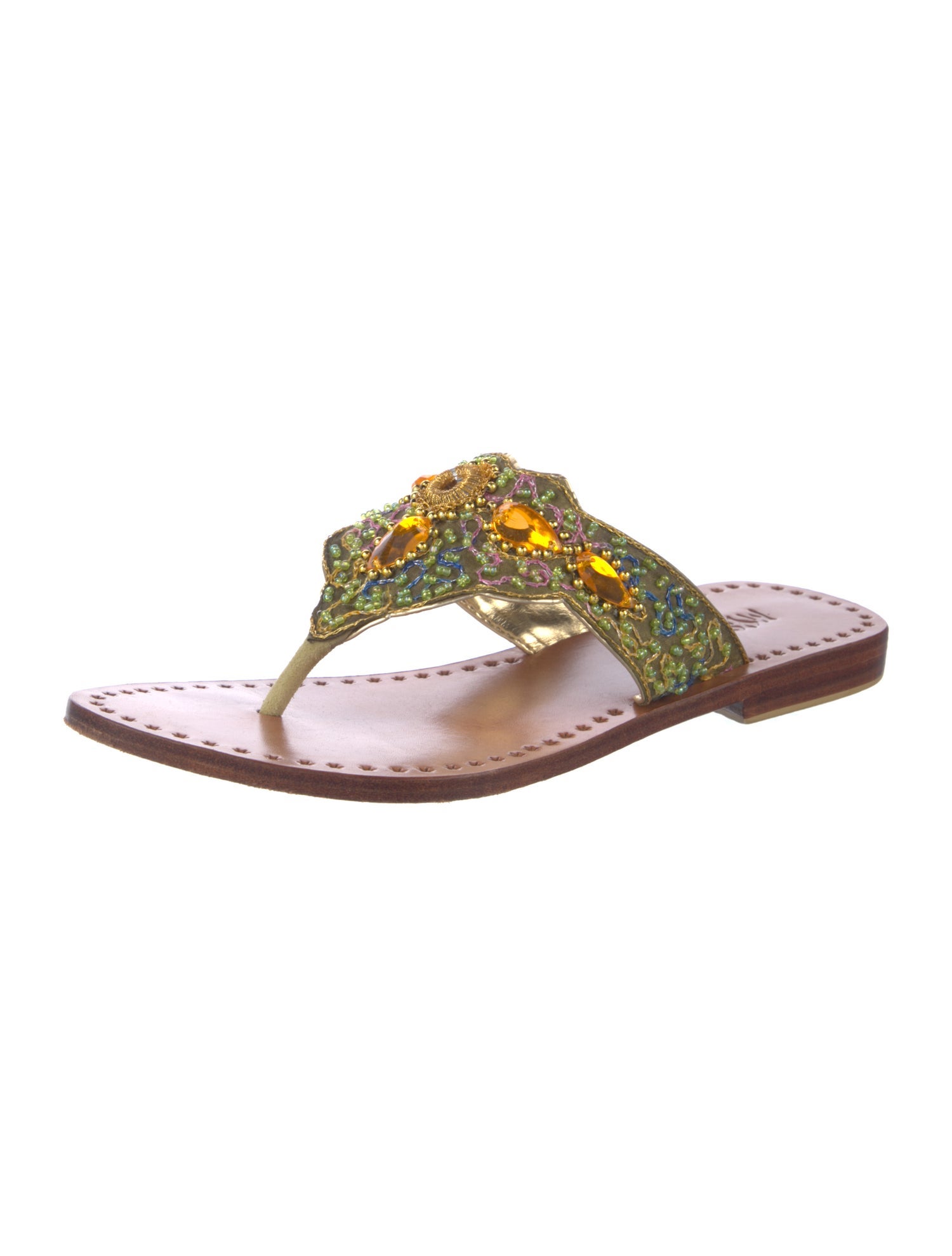 Mystique Patent Leather Colorblock Pattern Slides