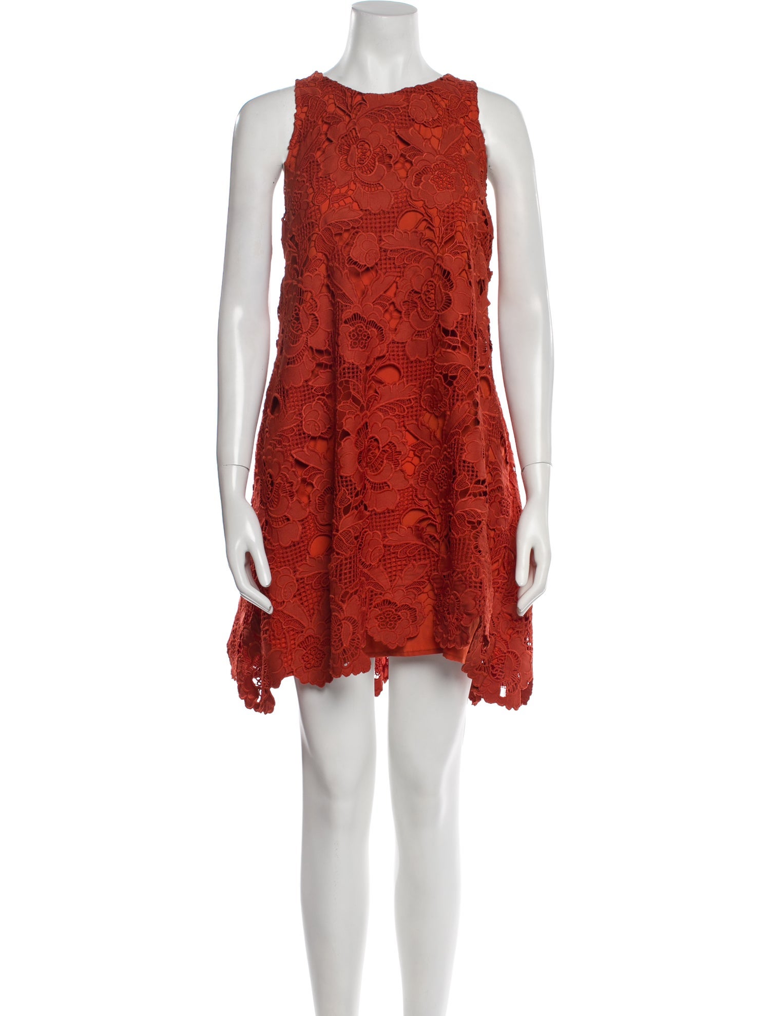 Mestiza New York Lace Pattern Mini Dress