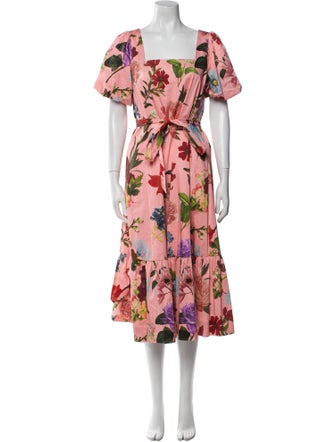 Mestiza New York Floral Print Midi Length Dress