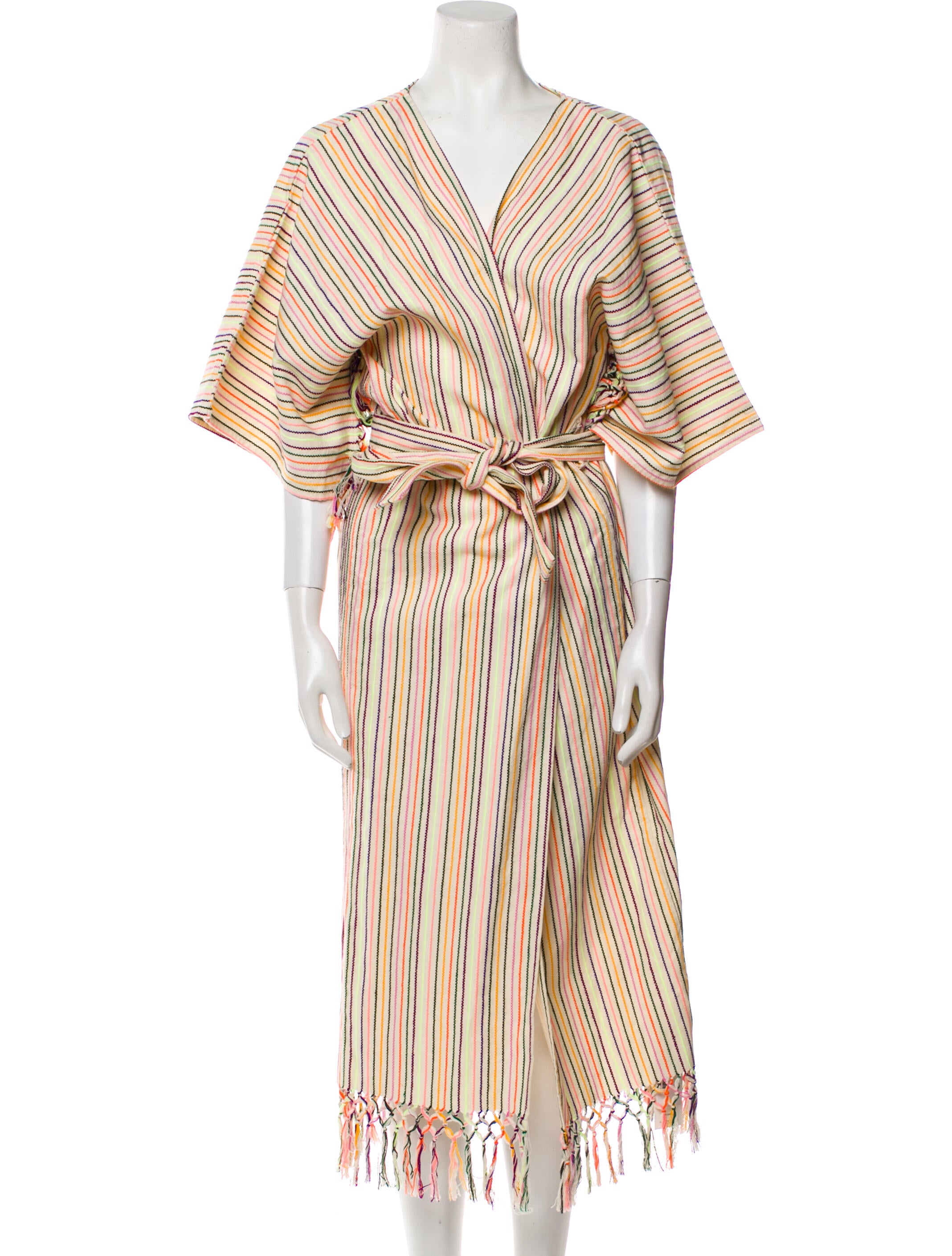 Muzungu Sisters Striped Midi Length Dress