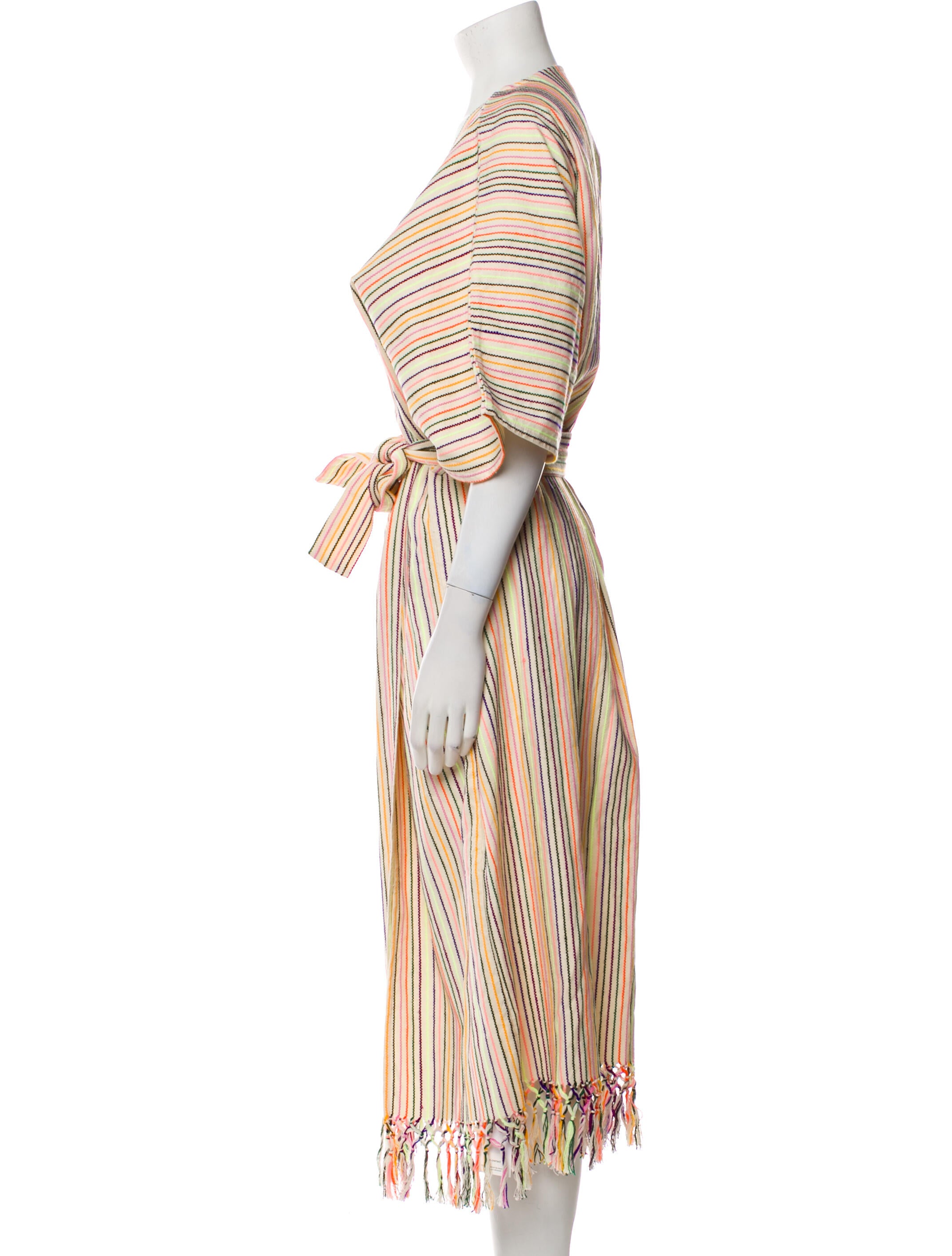 Muzungu Sisters Striped Midi Length Dress