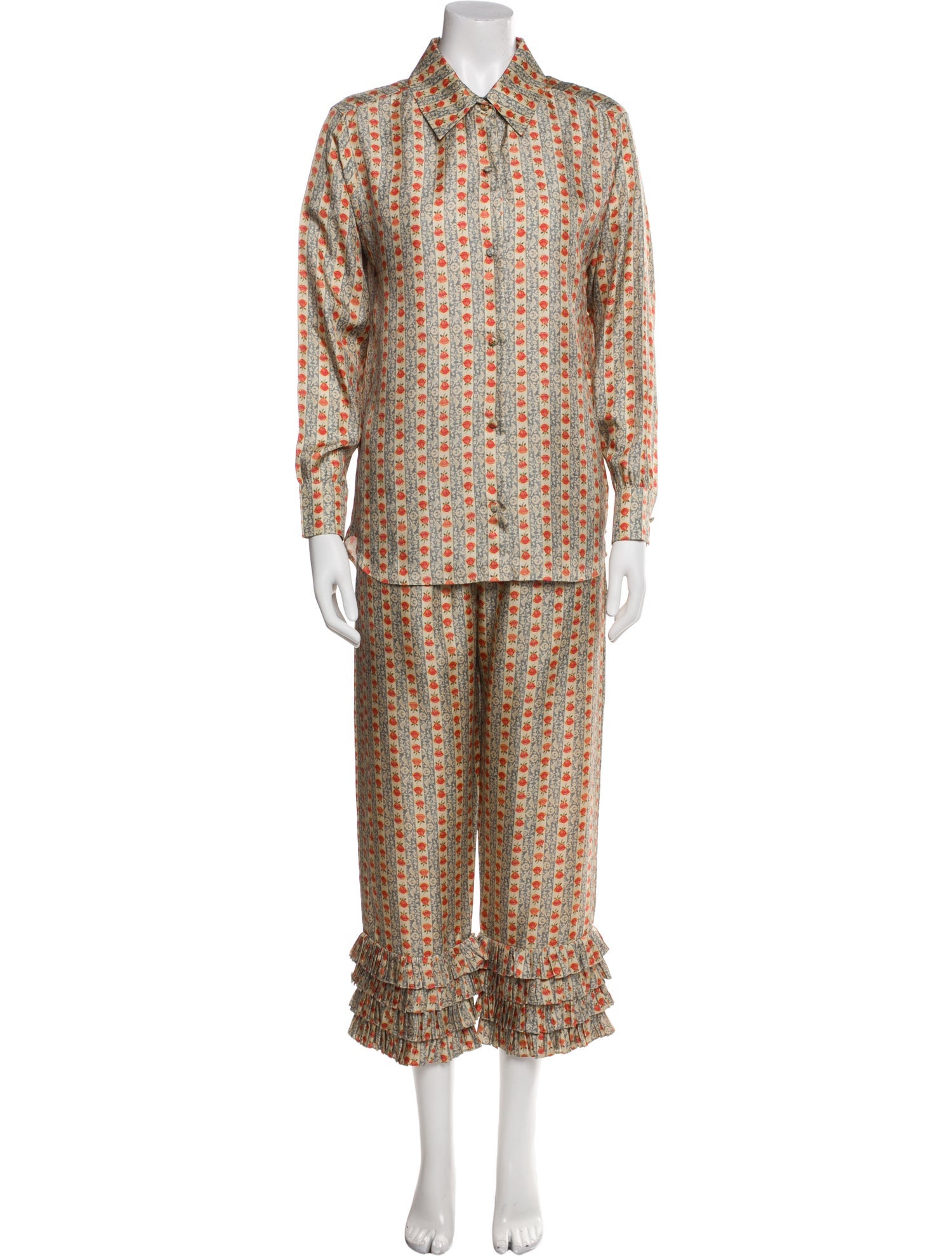 Muzungu Sisters Silk Printed Pant Set