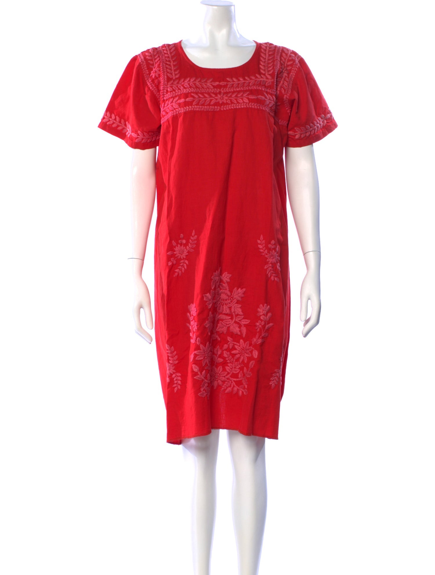 Muzungu Sisters Scoop Neck Knee-Length Dress